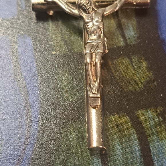 Rosary Pale Pink Rosary With Silver Accents - Picture 4 of 4